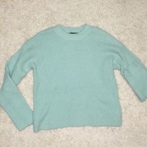 Mint green fuzzy sweater